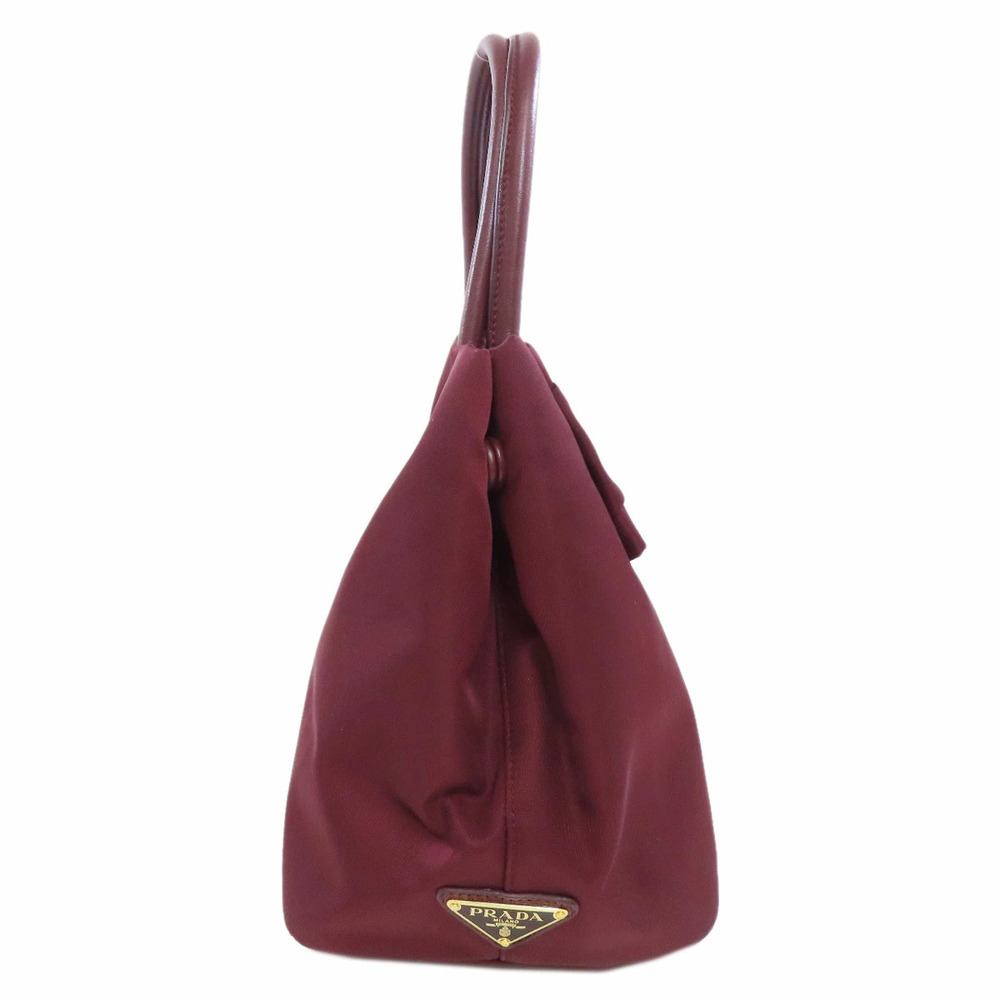 Prada top handle bag front bow shoulder strap Red - Picture 3 of 11